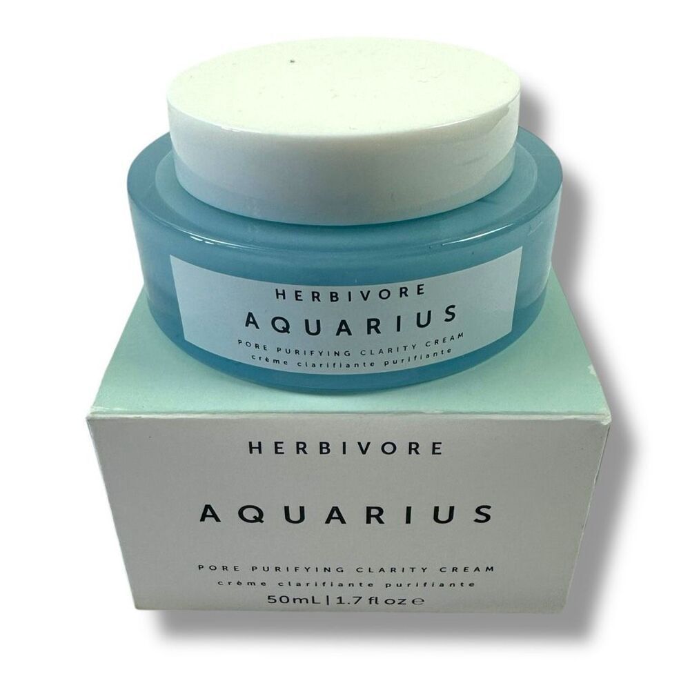 Herbivore 50mL Aquarius Pore Purifying BHA Cream Blue Tansy Moisturizer‎ NEW